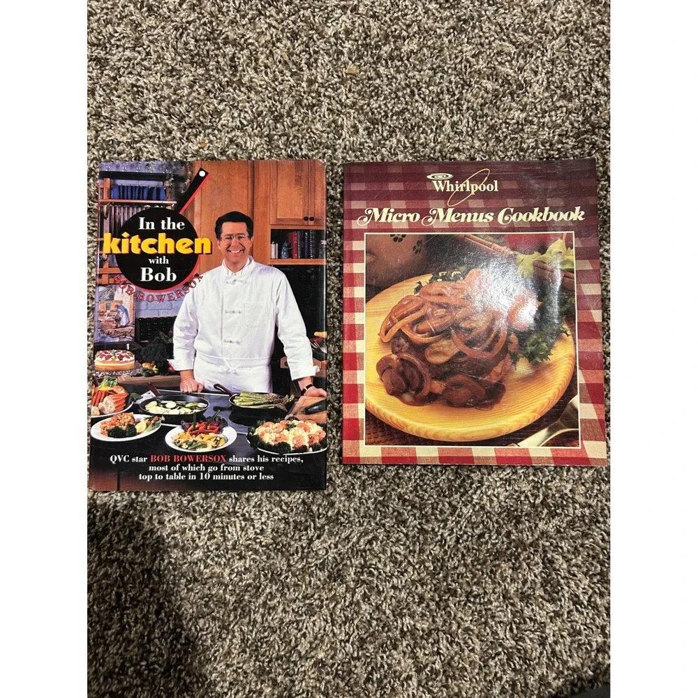 In the Kitchen with Bob Bowersox Cookbook & Whirlpool‎ Micro Menus Cookbook Lot